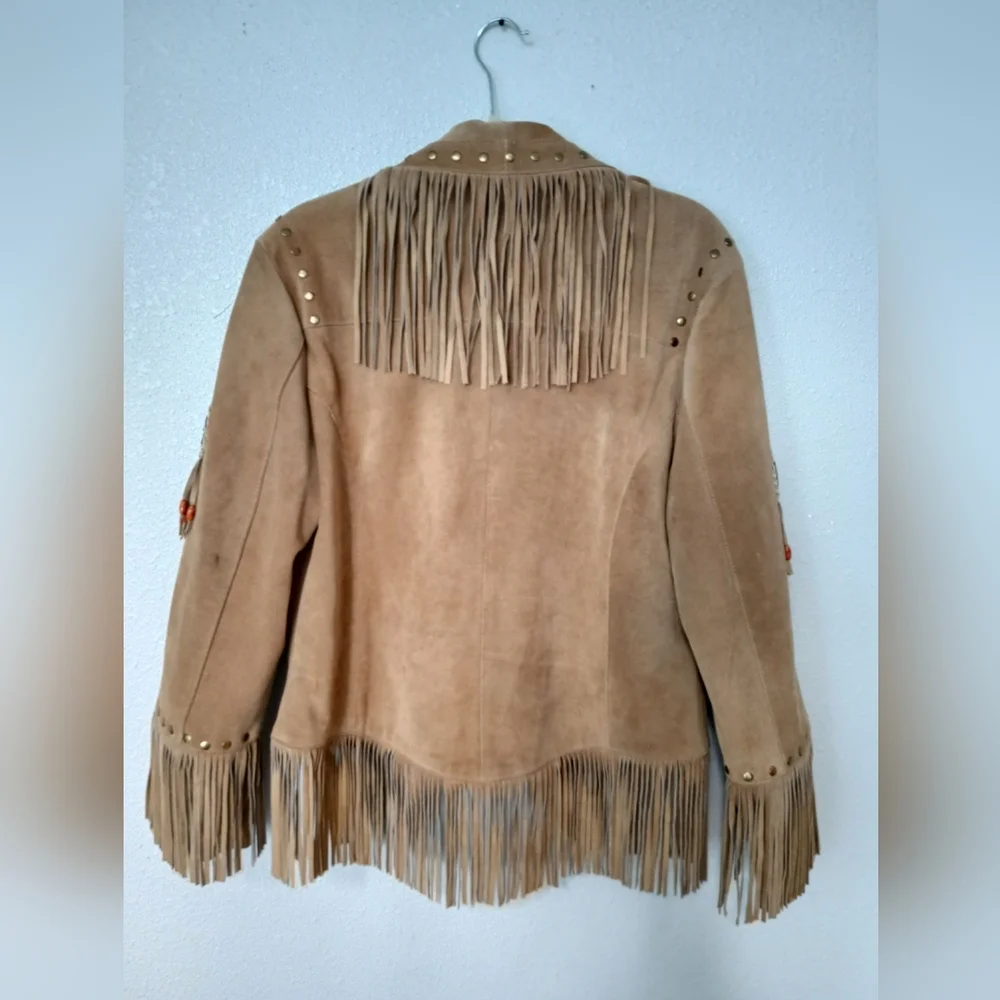 RARE VINTAGE 3B West By TANSMITH  100% Leather Jacket Unisex - Picture 2 of 3